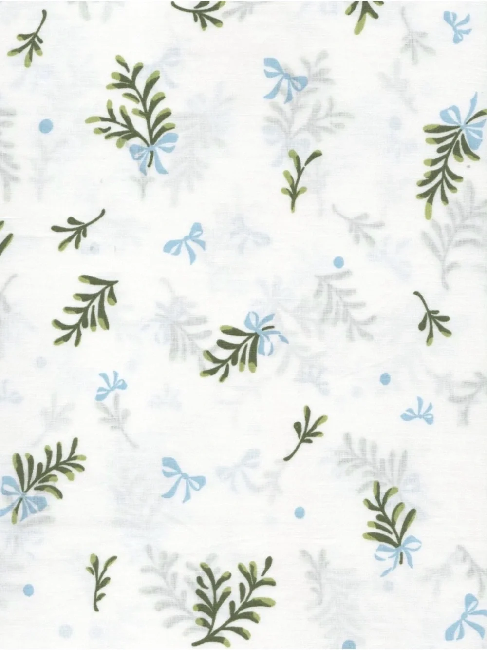 MERRY MISTLETOE BLUE Laura Ashley FULL Sheet Set ~ Festive